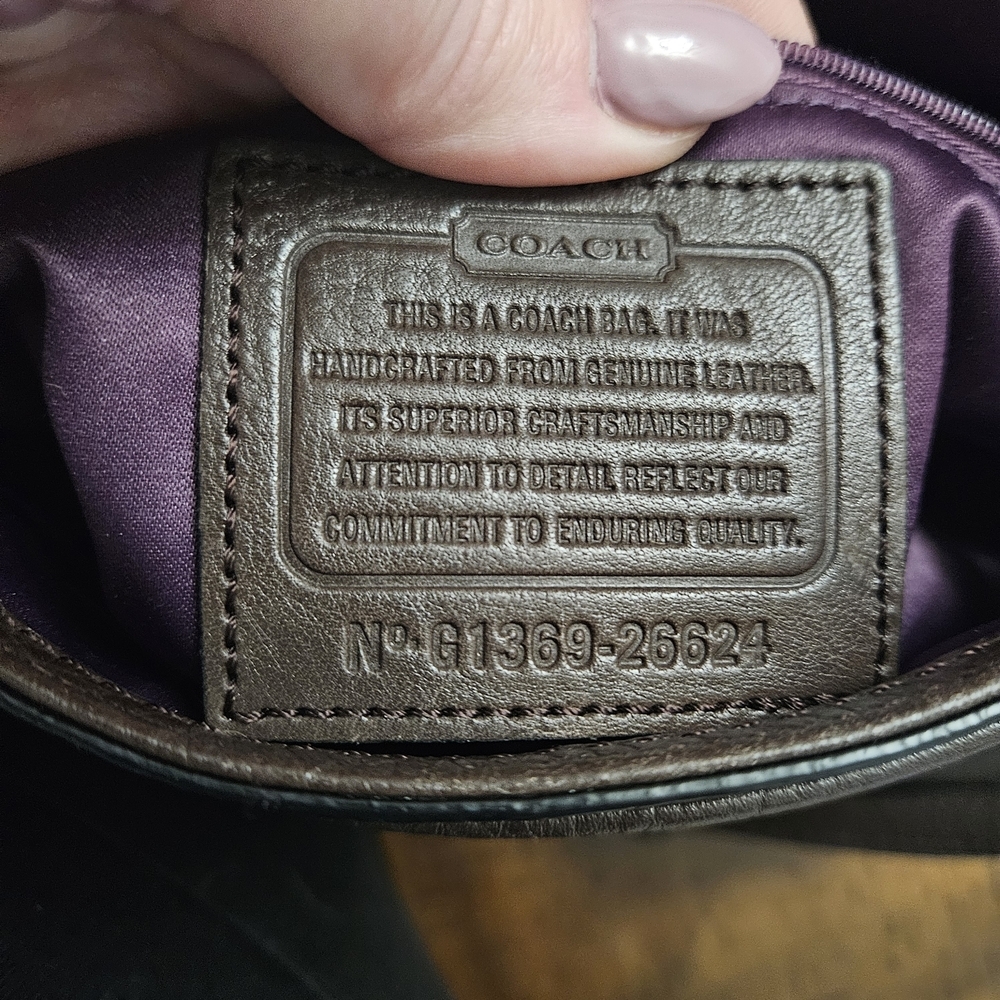 Coach Madison Sadie Flap Espresso Leather Satchel - Picture 7 of 8